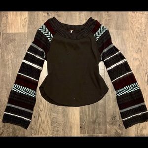 Free People Crop Sweater Small